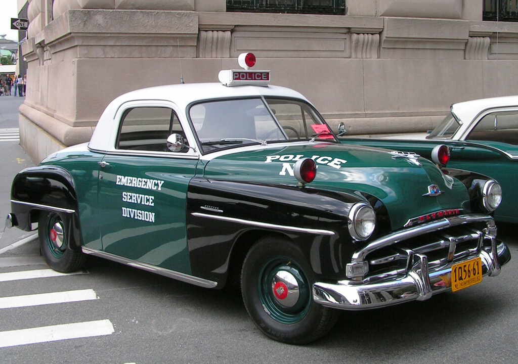1950 Plymouth Concord New York City police car