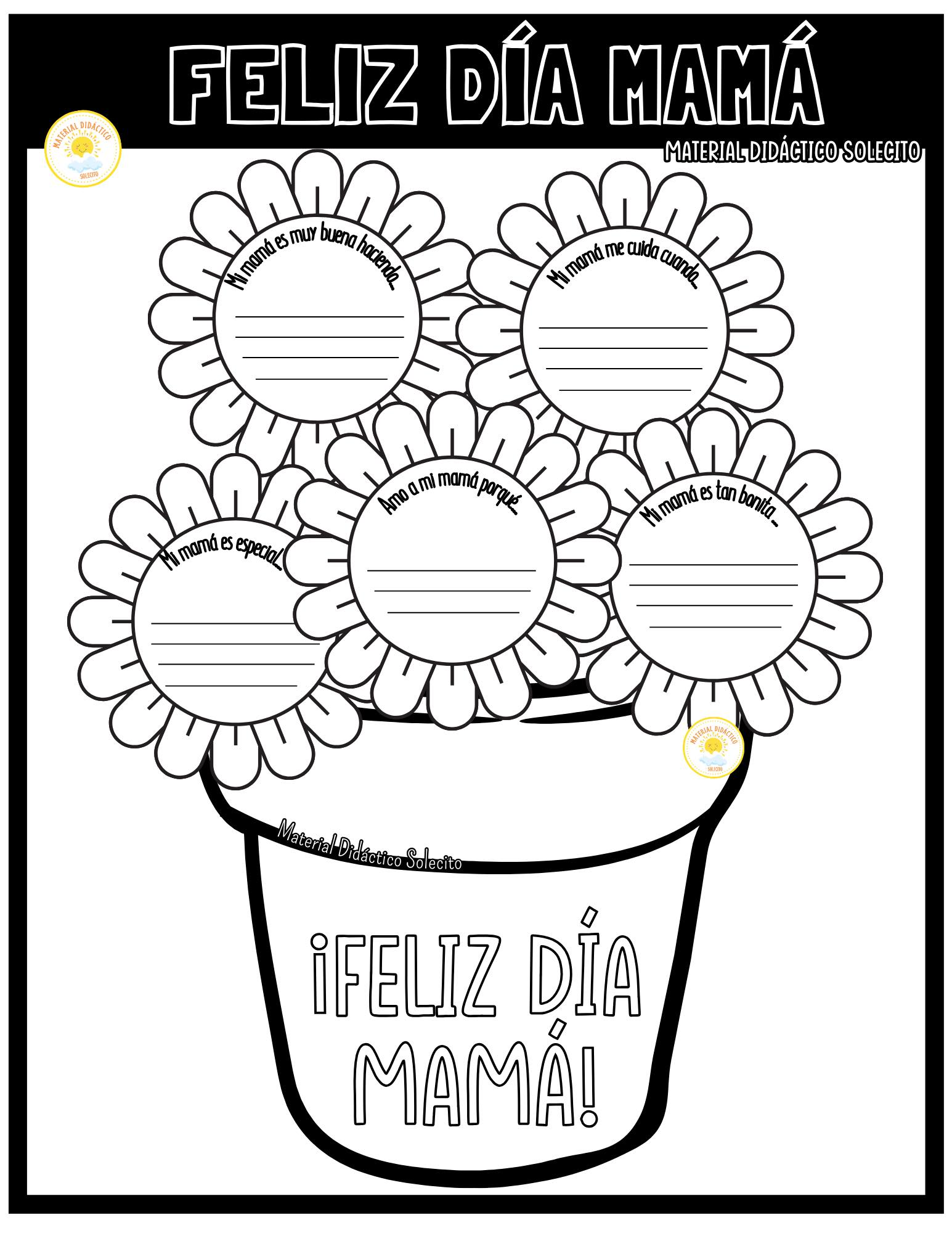 Hojas De Trabajo Para El Día De La Madre Hojas De Trabajo Por El Dia