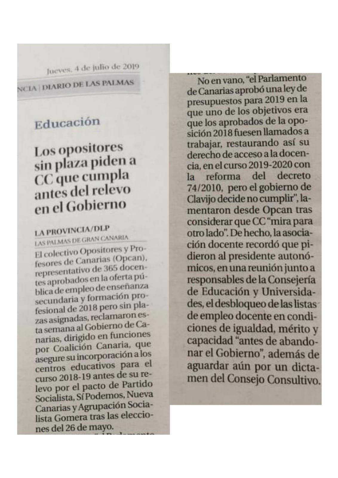 🗣El diario de... - OPCAN Opositores y profesores de Canarias | Facebook