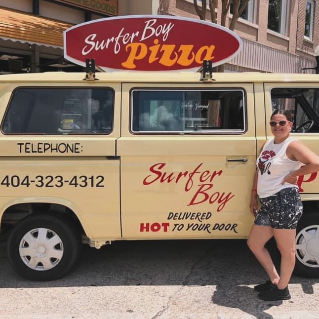 Get Surfer Boy Pizza at Stranger Things tour in Jackson