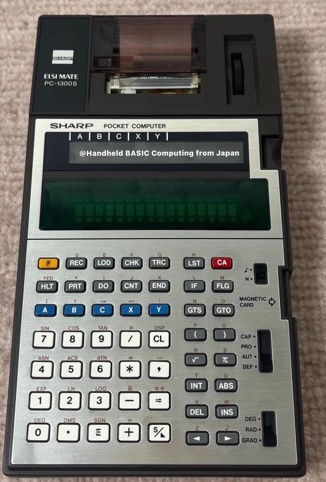 Sharp pocket computer PC-1245 from 1984