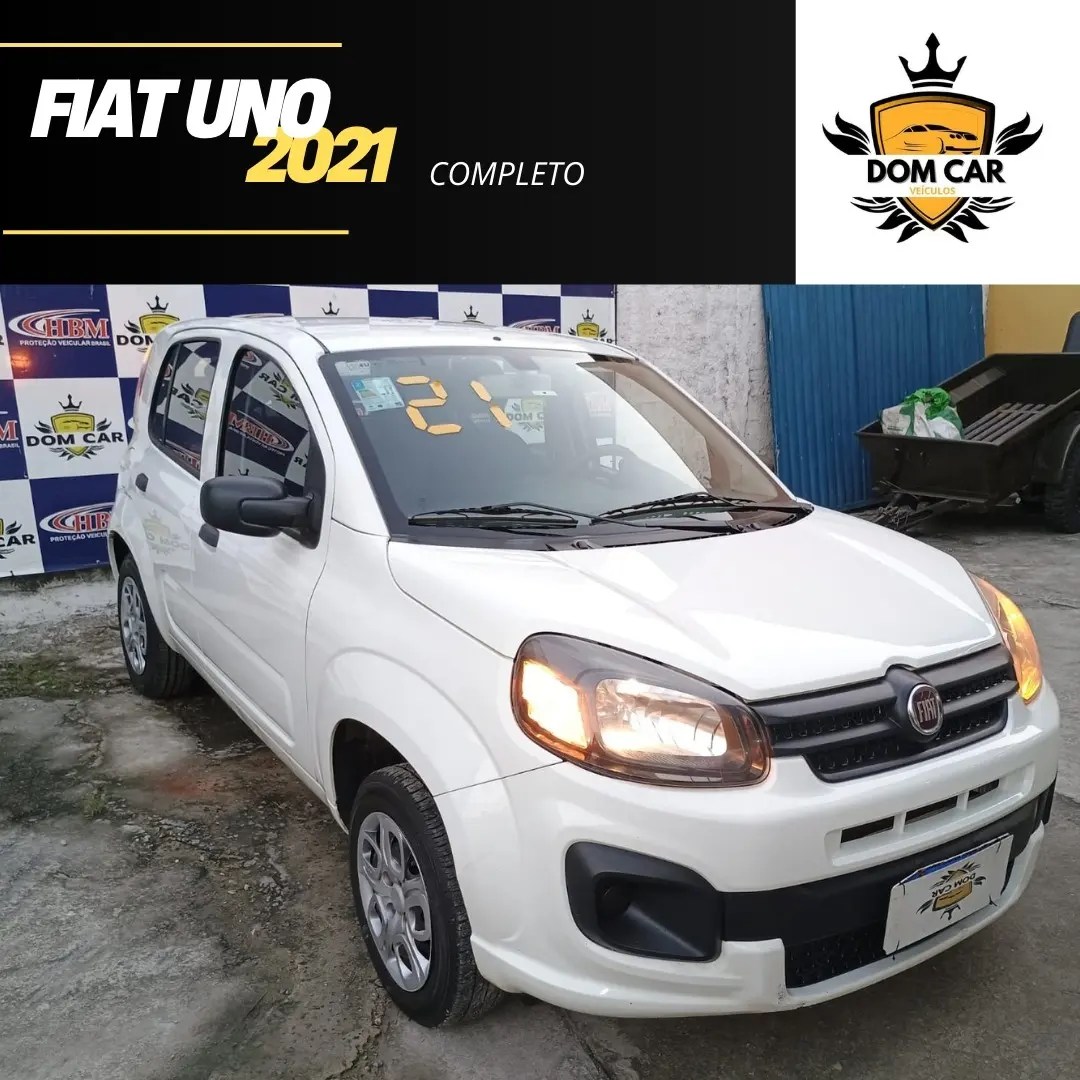 DomCar - Fiat Uno Drive 2021 COMPLETA E PERFEITA!!...