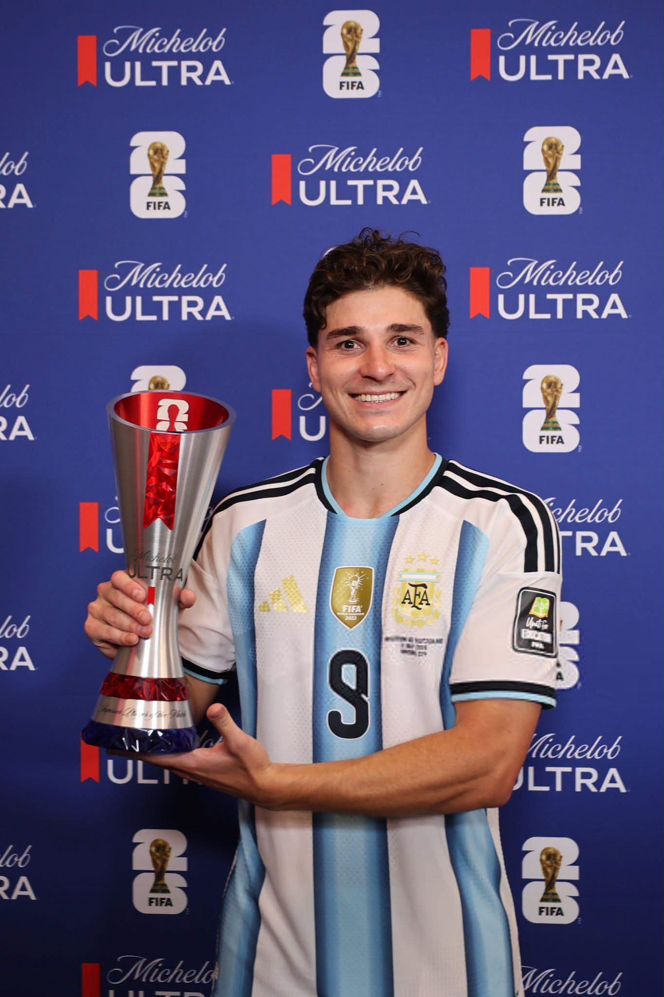 🚨 𝗢𝗙𝗙𝗜𝗖𝗜𝗔𝗟: Julian Alvarez name Man Of The Match against