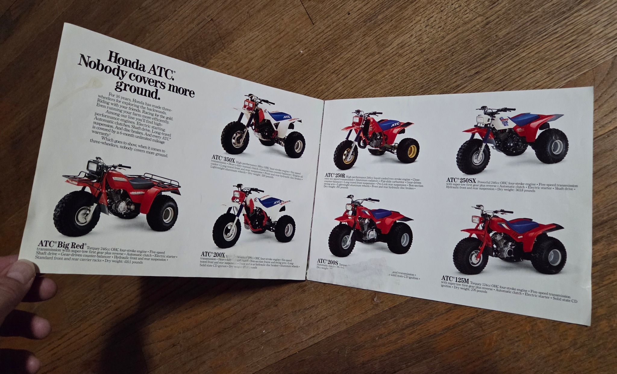 1984 Honda All Terrain Vehicles 3-Wheeler Brochure – Original Used L13015