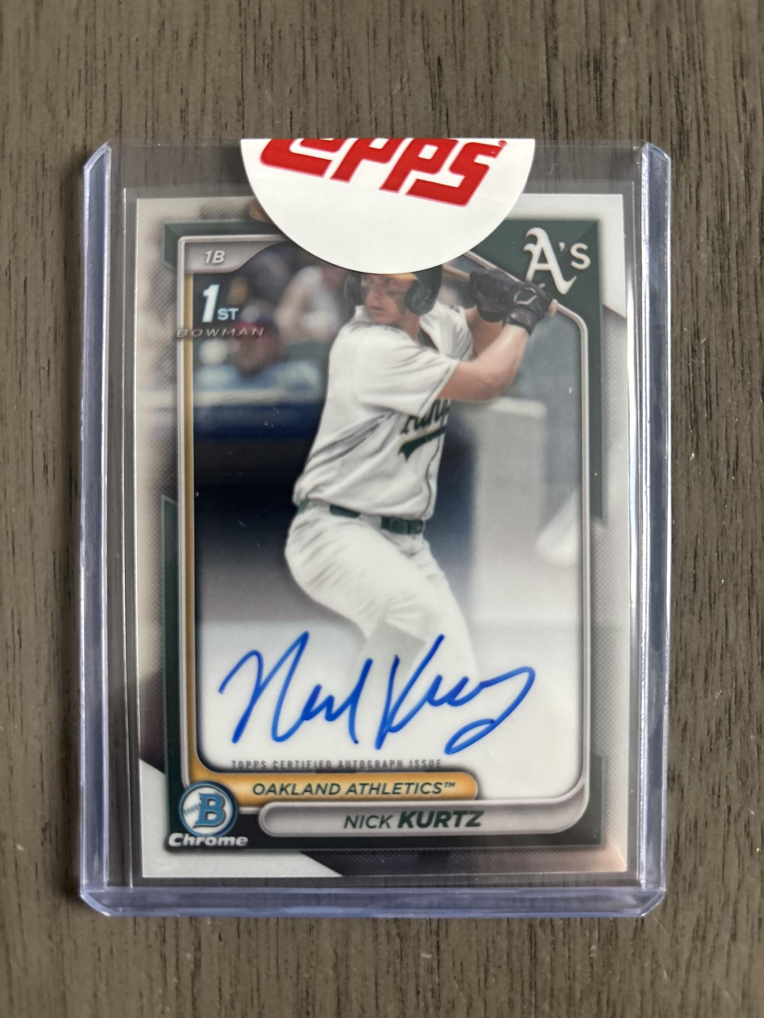 Should I pay to grade this Nick Kurtz Bowman Chrome auto with PSA?