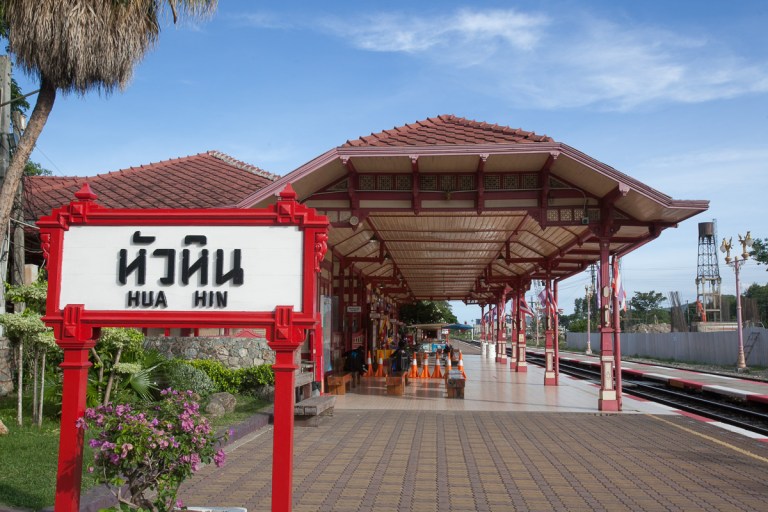 Hug Thailand - Hua Hin Railway Station is one of...