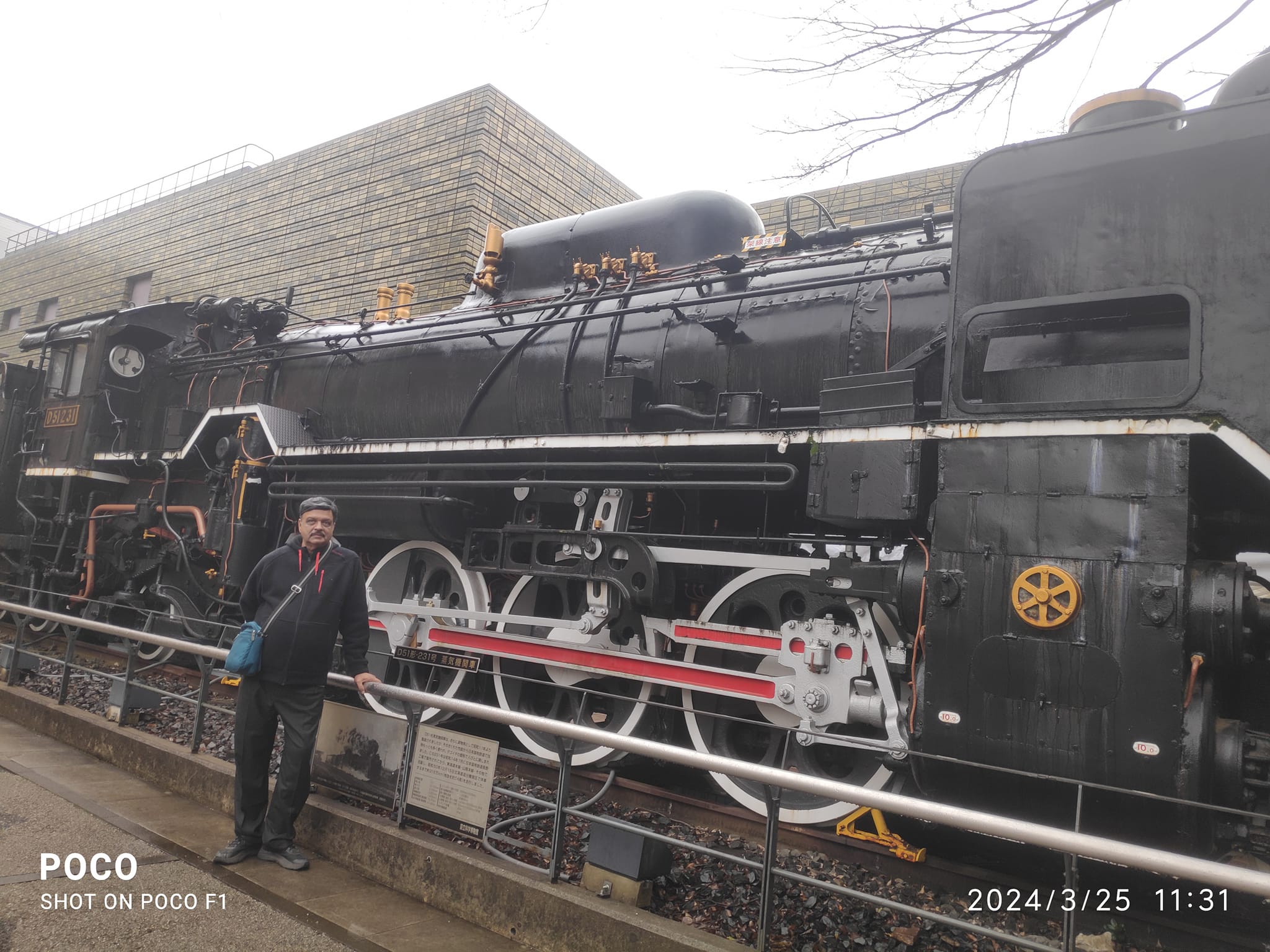 A beautiful steam engine of yesteryears in Japan .Presently in a