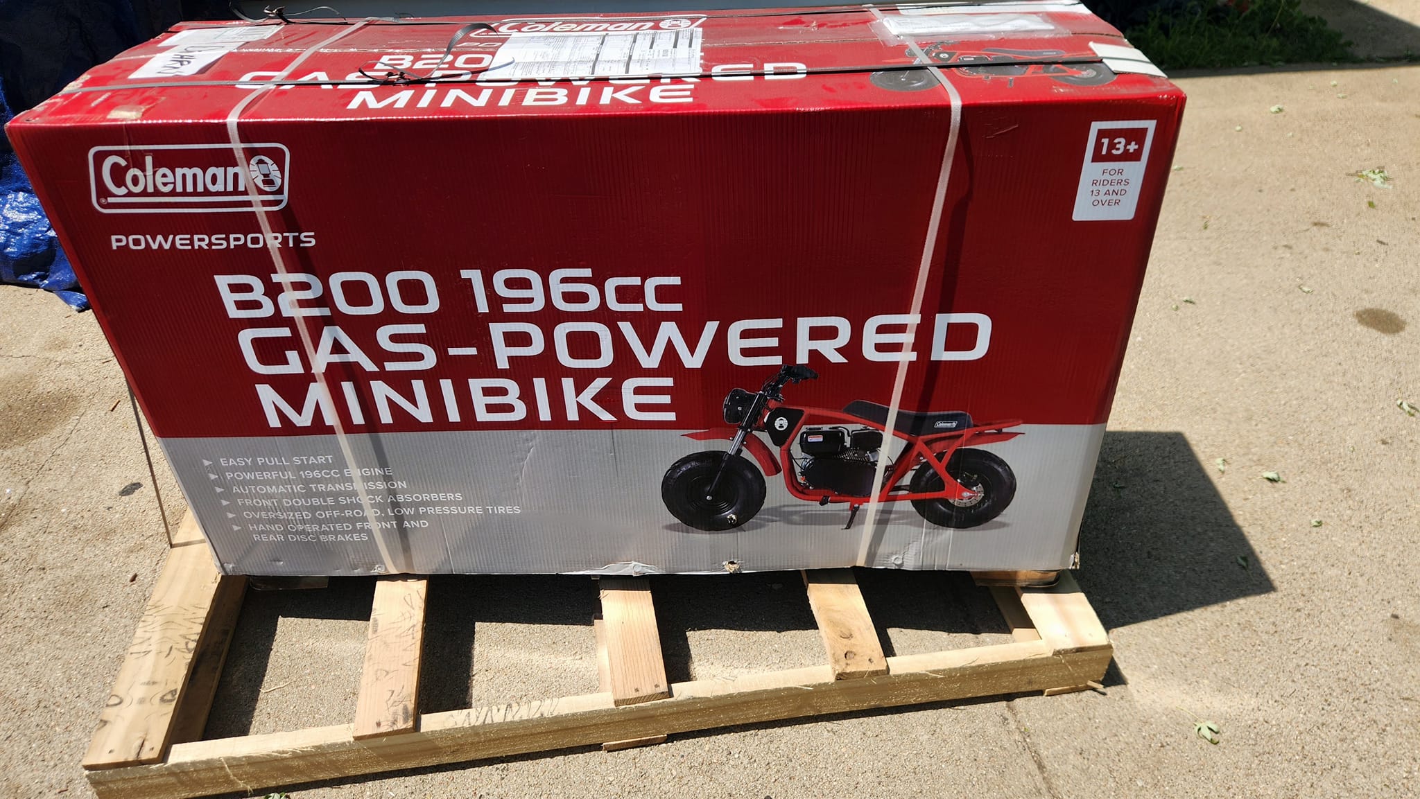 coleman ct200u-a trail200 gas-powered mini bik Powersports B200 196cc Gas Powered Minibike for Kids and Adults 1 Cylinder 4 Stroke 30 Mph 200 Lbs Maximum Load Ideal for Off Road and Trail Riding Amazons Choice 16 gauge bonded wire Coleman CT200U-EX Mini Bike |