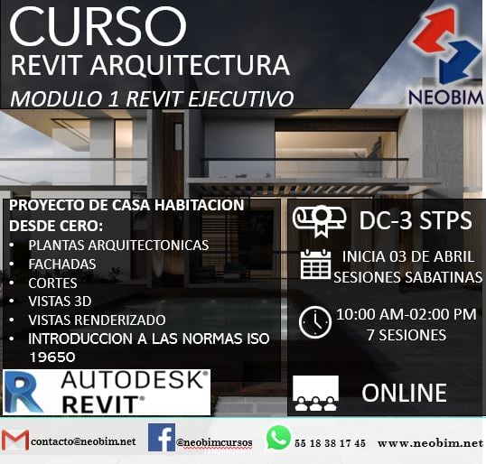 ⚠️🚧Curso Online Revit... - Neobim Cursos Ingeniería