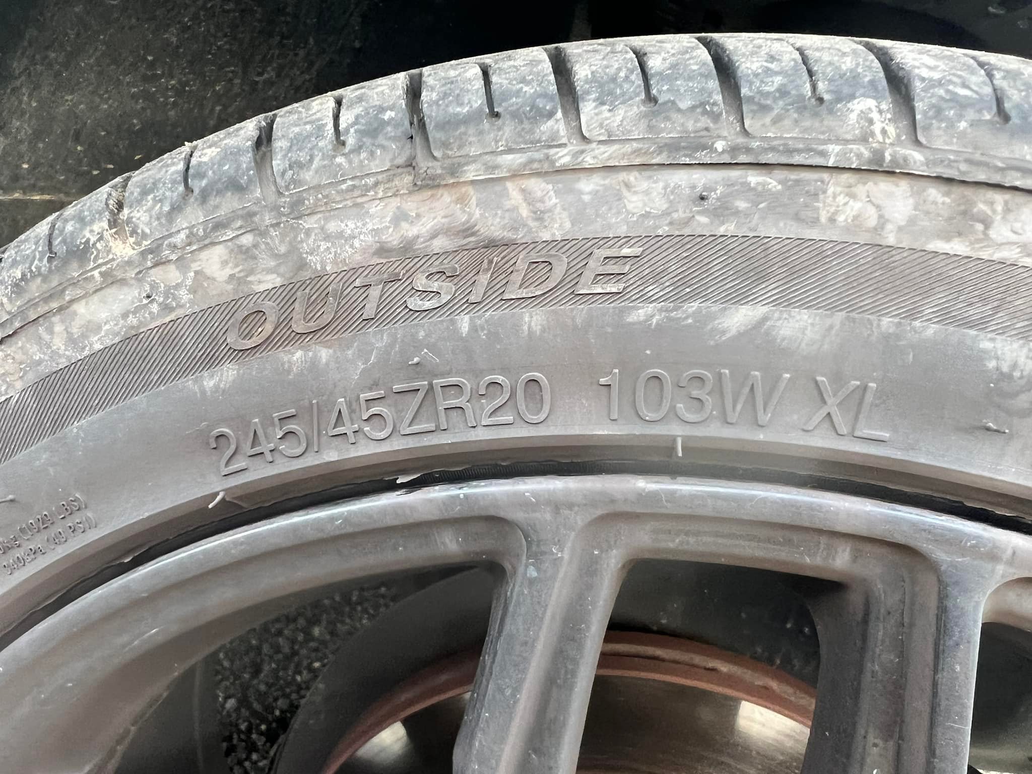 Nankang ns 20 car tyre 255/30/20 been on car about a month has 8ml
