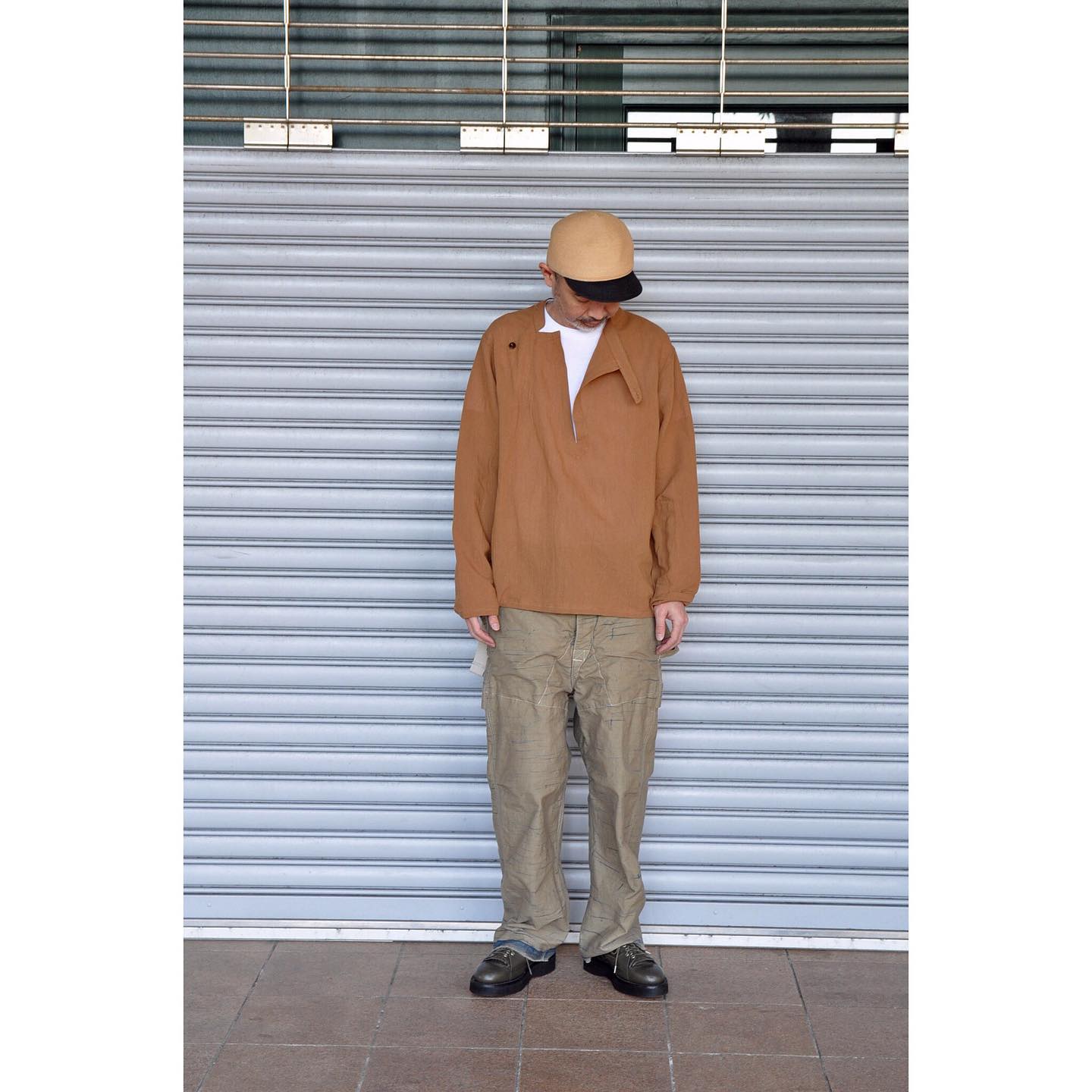 arable - . . 【FRANK LEDER】 Root Dyed Soft Cotton Linen Top 