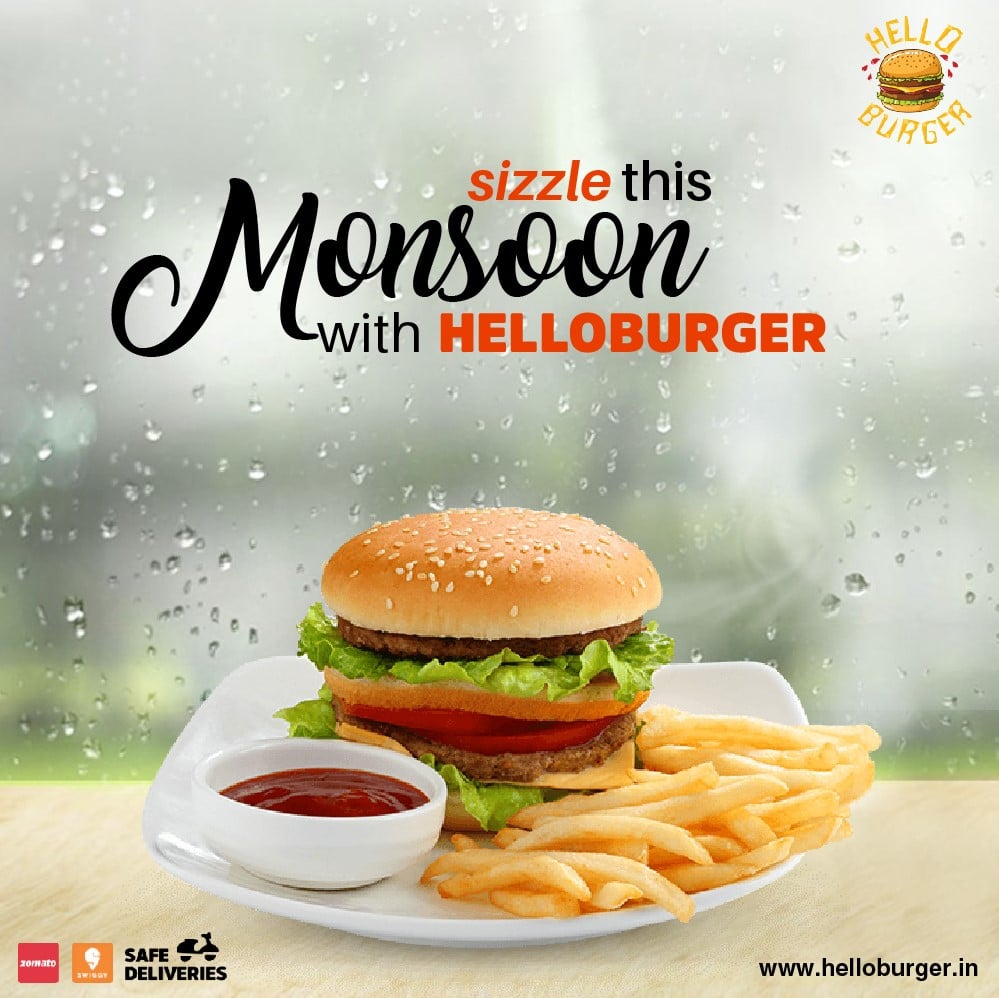 Hello Burger - Nothing goes better like burger and fries😋....