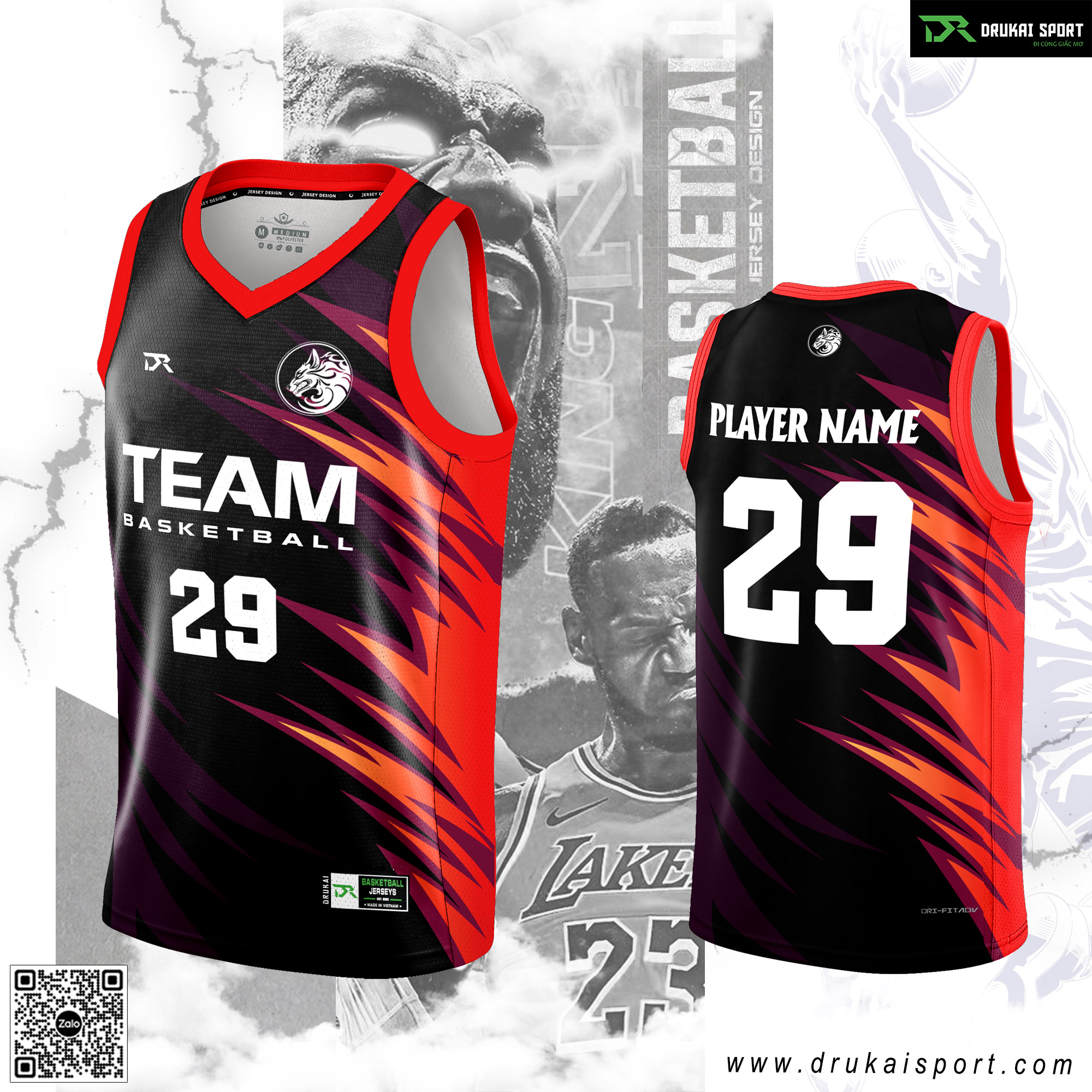 Drukai Sport - Áo Bóng Rổ Thiết Kế Số 1 Sài Gòn | Thủ Đức