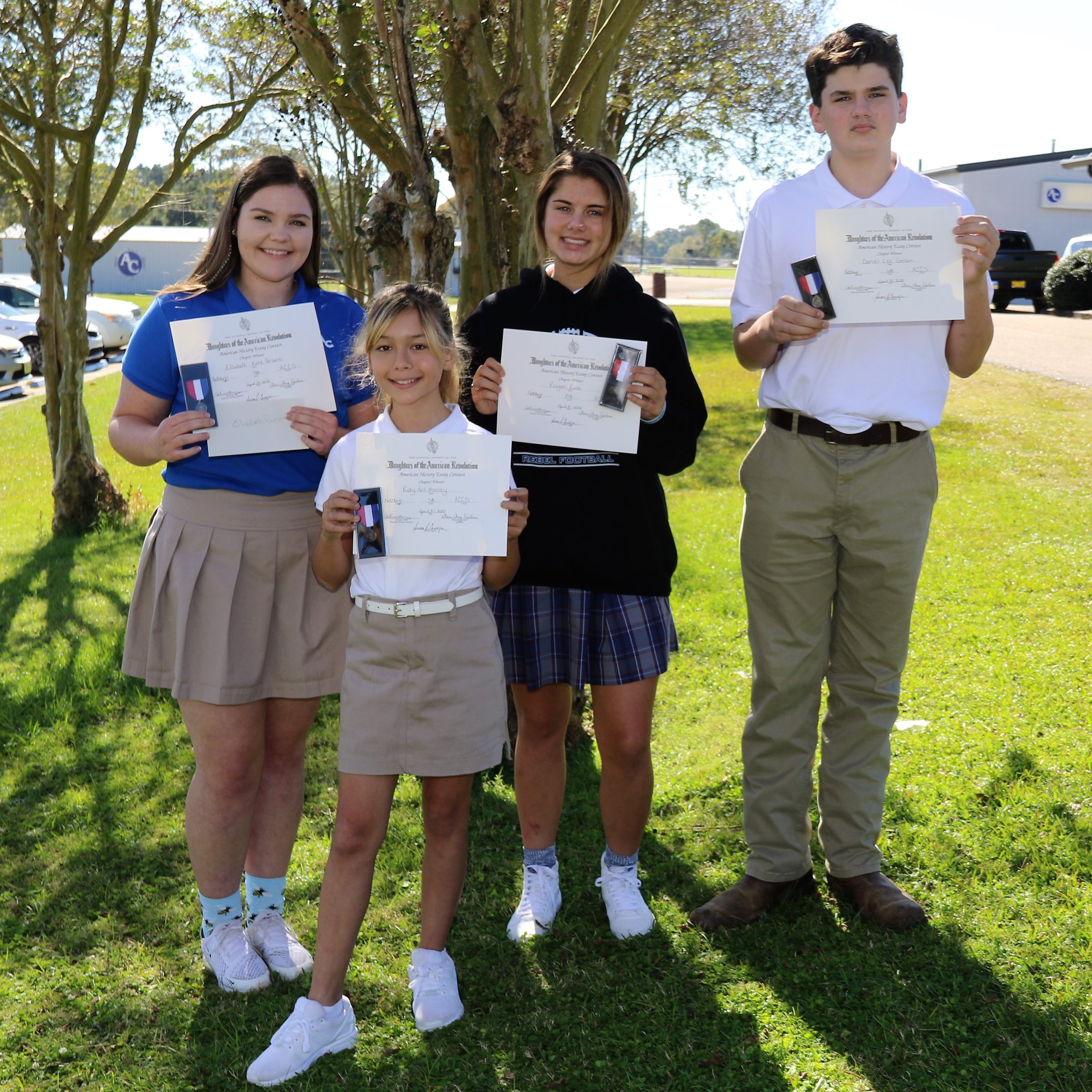 Our ACCS DAR essay winners... - Adams County Christian School