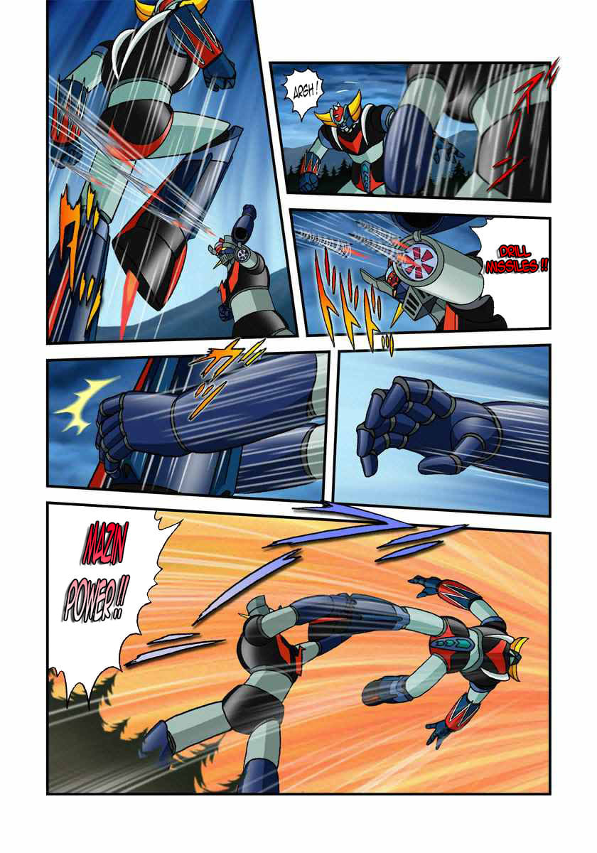 Dynamic Heroes manga crossover with Mazinger Z