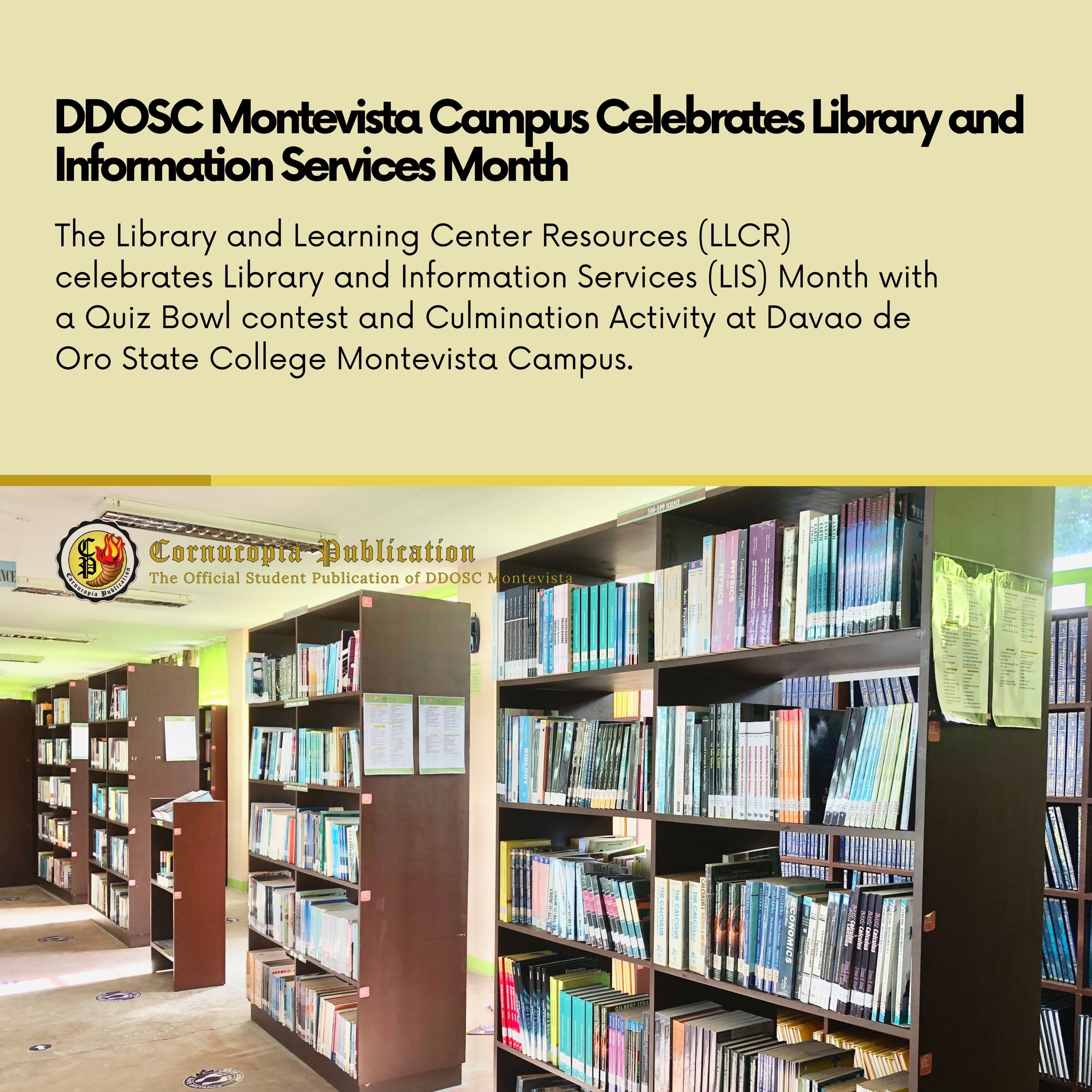 DDOSC Library and Learning Resource Center-Montevista Campus | Montevista