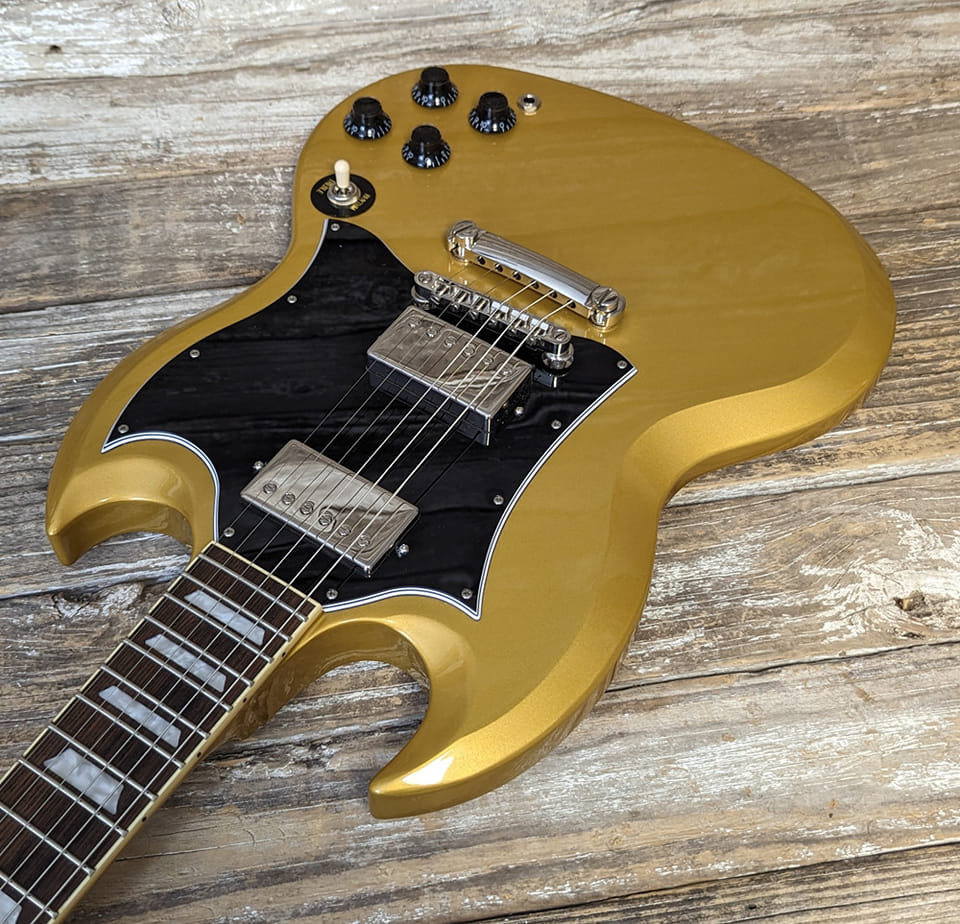 1988 Orville 61' SG guitar with modified pickguard