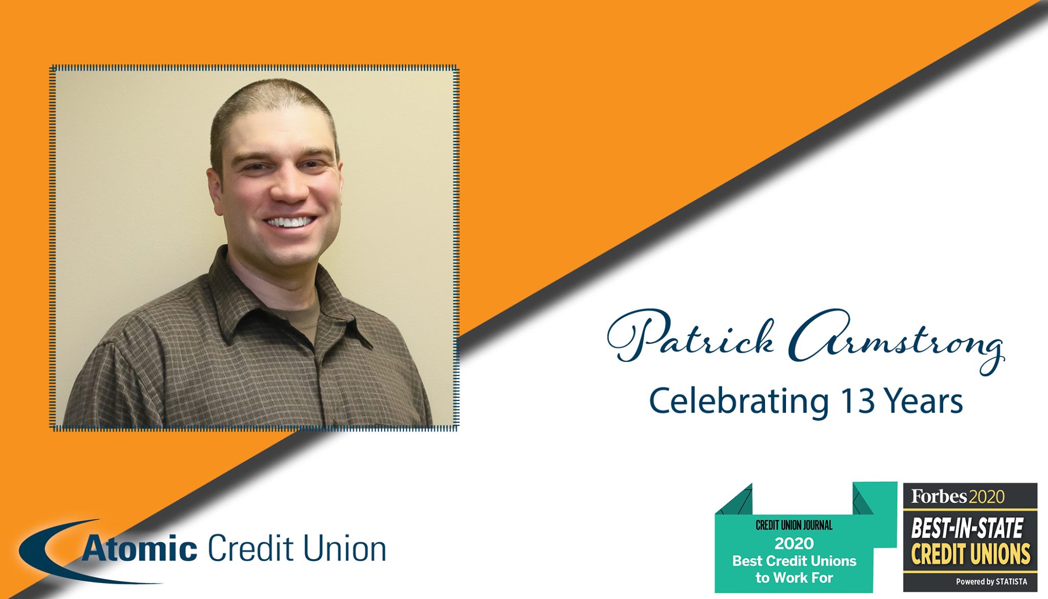 Patrick works in our Accounting... - Atomic Credit Union | Facebook