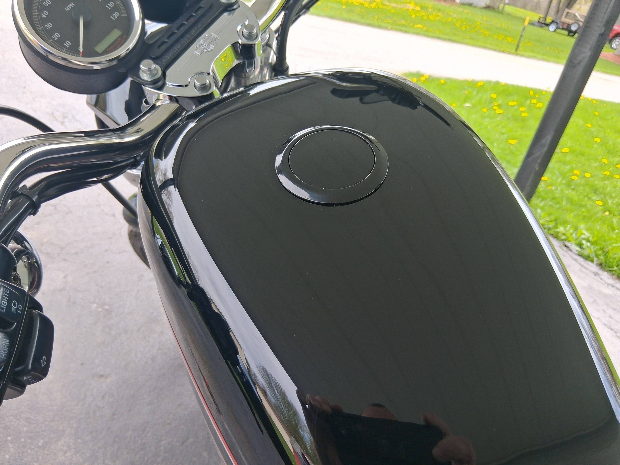 Motorcycle Flush Pop Up Gas Cap Vented Fuel Tank Gas Cover For Harley Sportster