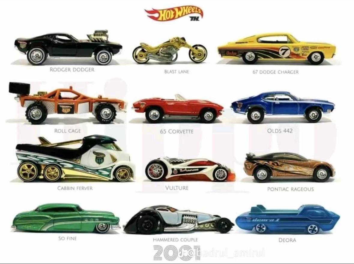 What are the characteristics of 1996 Hot Wheels treasure hunt set?
