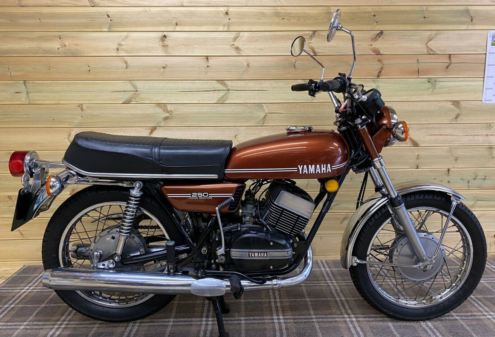 1974 Yamaha RD250 - Seller says it's an unrestored bike. Certainly
