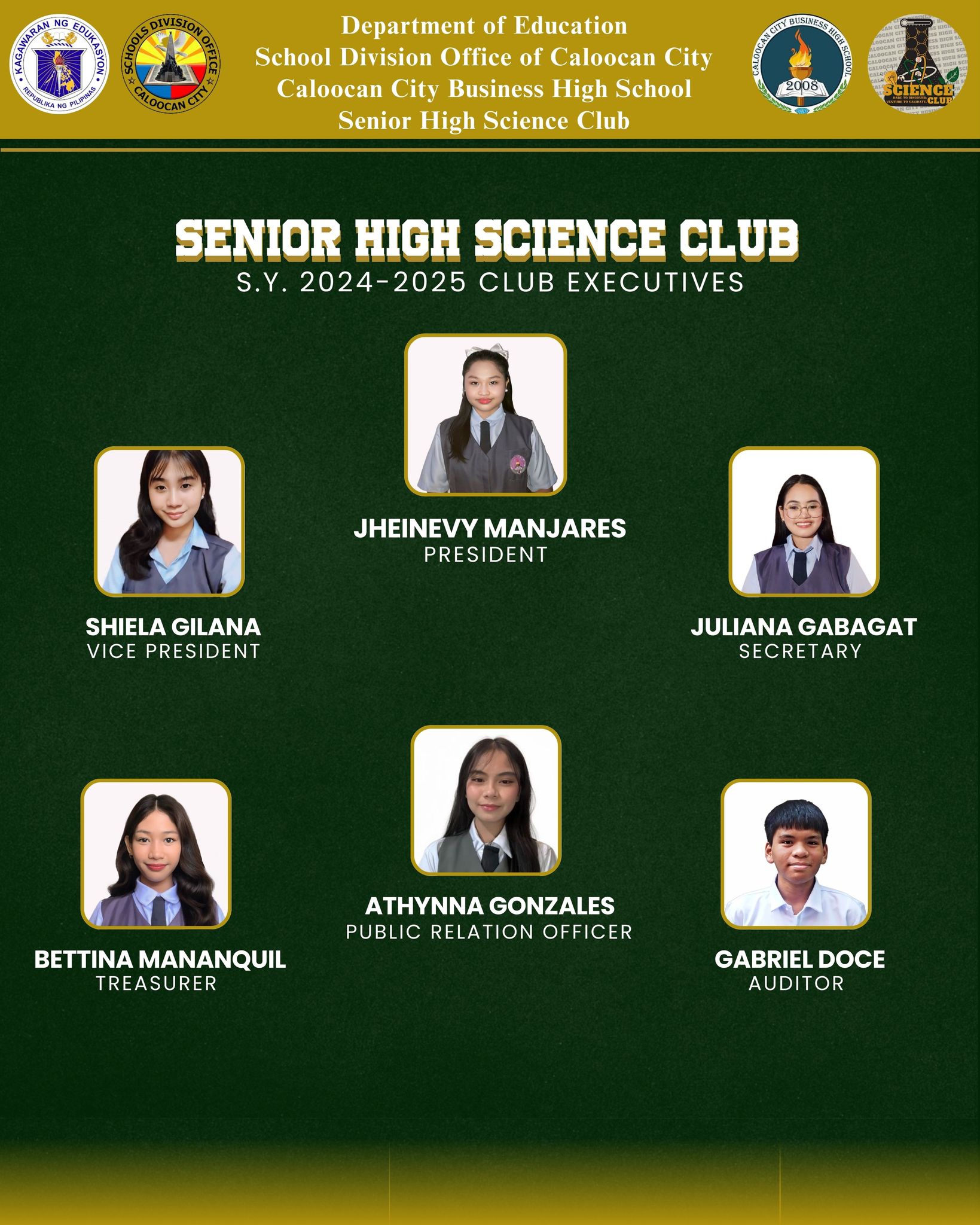 CCBHS Senior High Science Club | Caloocan