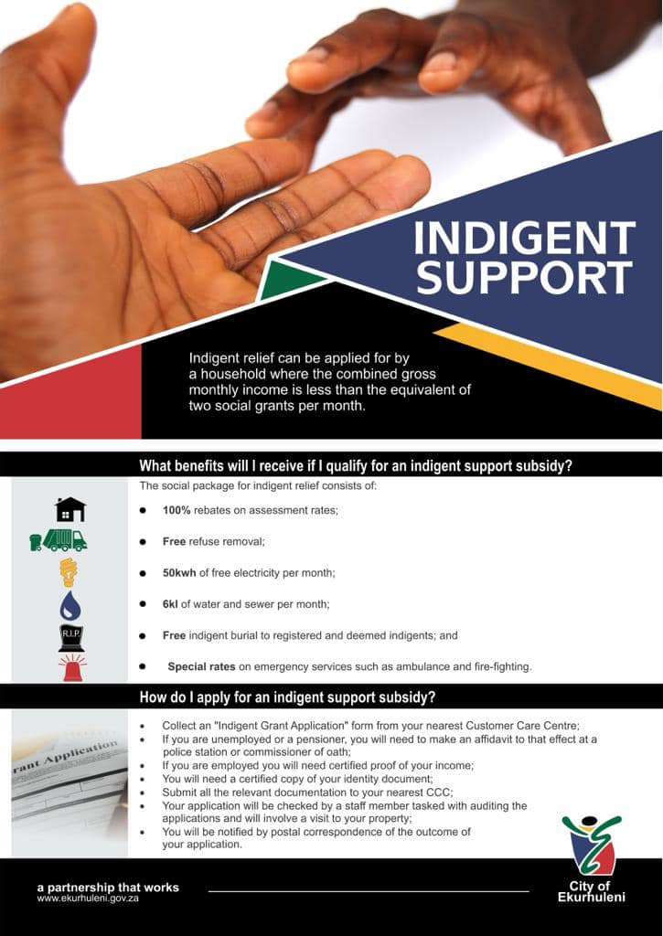 Do you qualify for #indigent support... - City of Ekurhuleni | Facebook