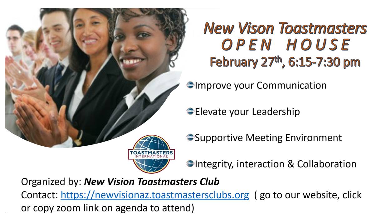 New Vision Toastmasters Virtual | Phoenix AZ