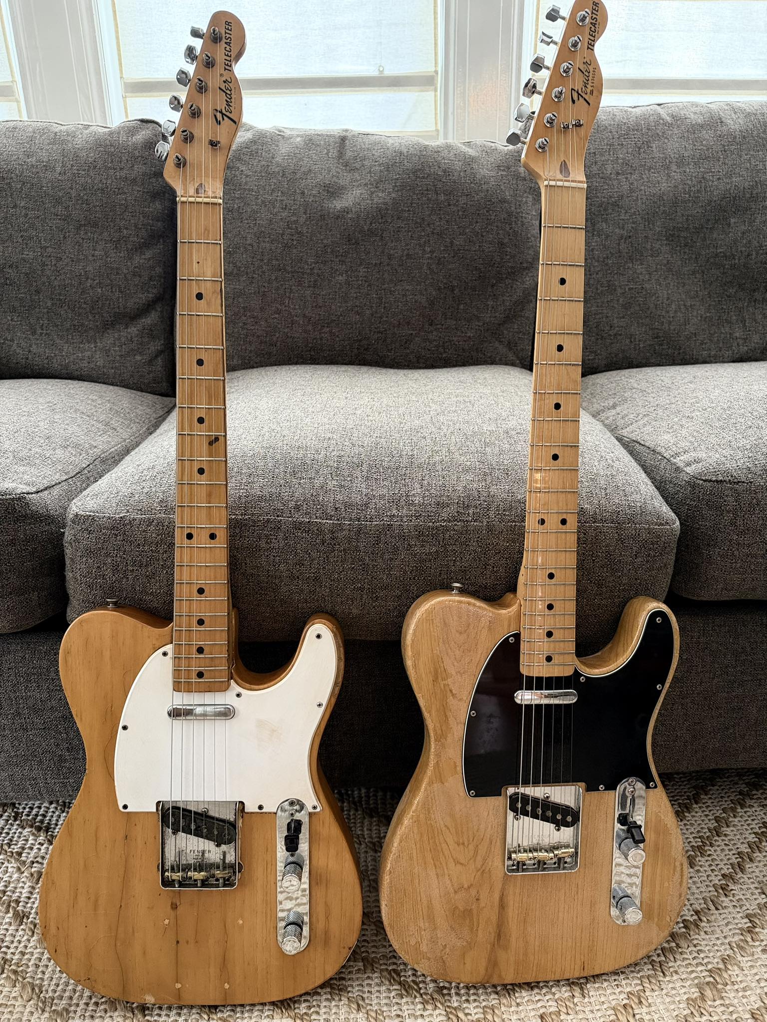 My 1969 and 1978 Fender Telecaster guitars
