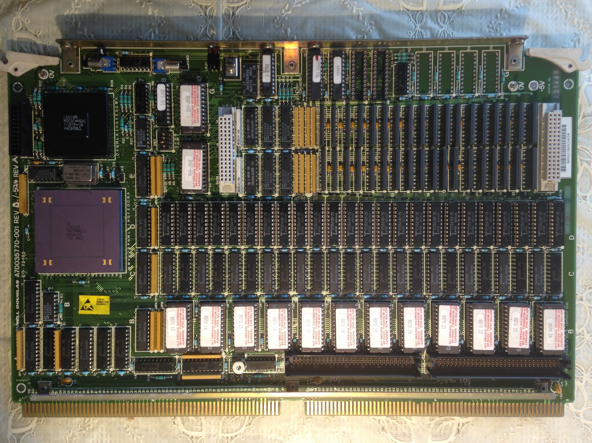 60枚 ② Vintage Data General DG microNOVA CPU processor board from 1978
