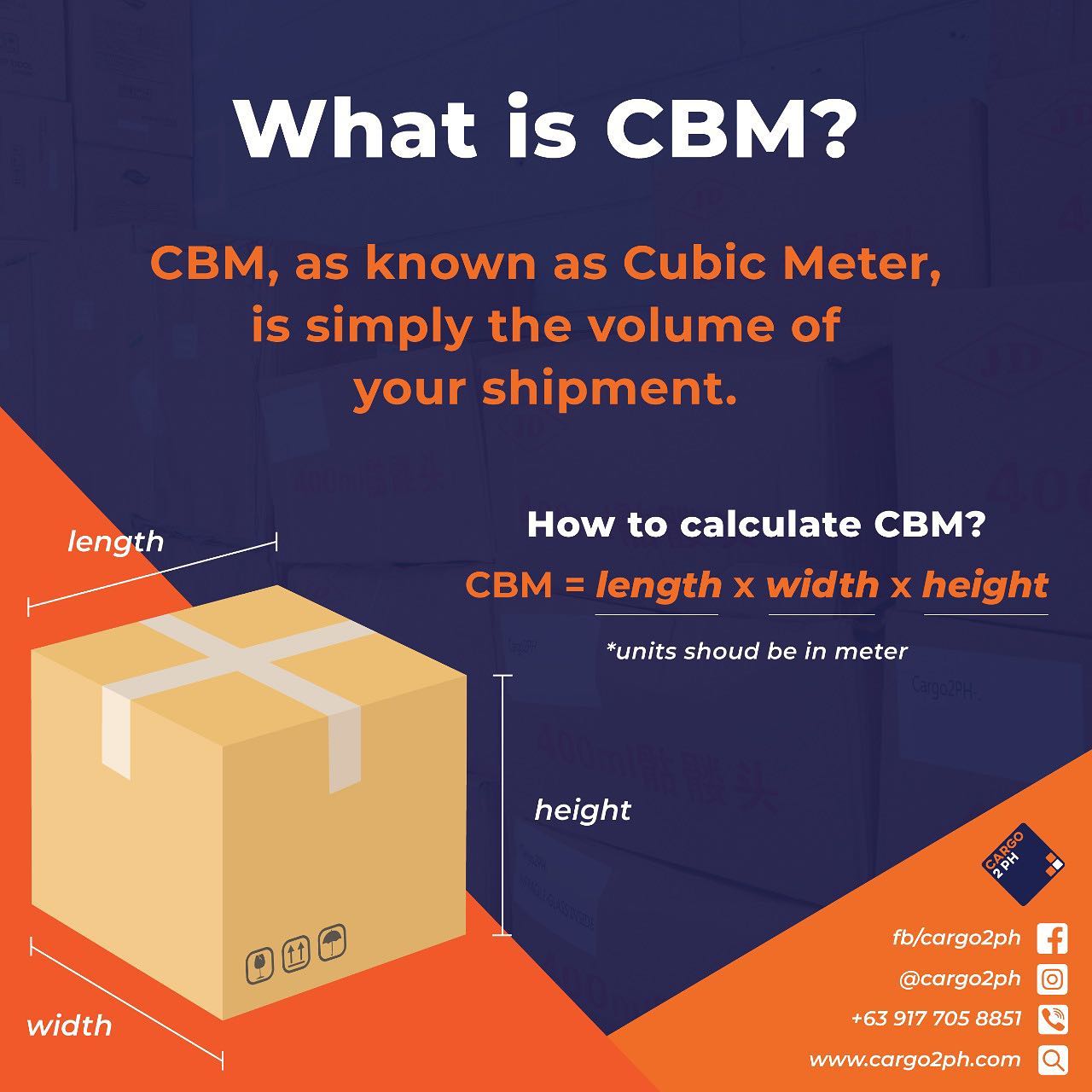 CARGO2PH - Here is a guide on how to calculate the CBM of... | Facebook