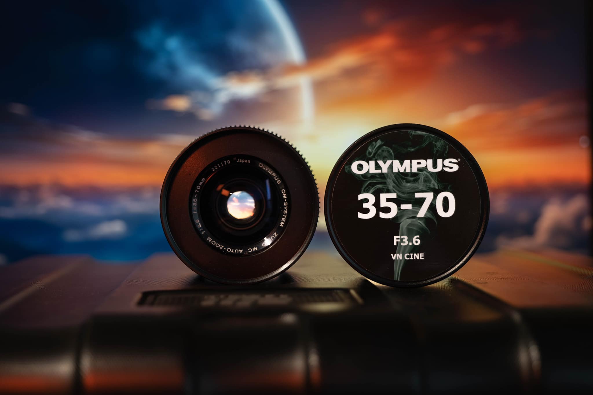 Olympus OM 35-70mm and 85-250mm lenses with Leitax EF conversions
