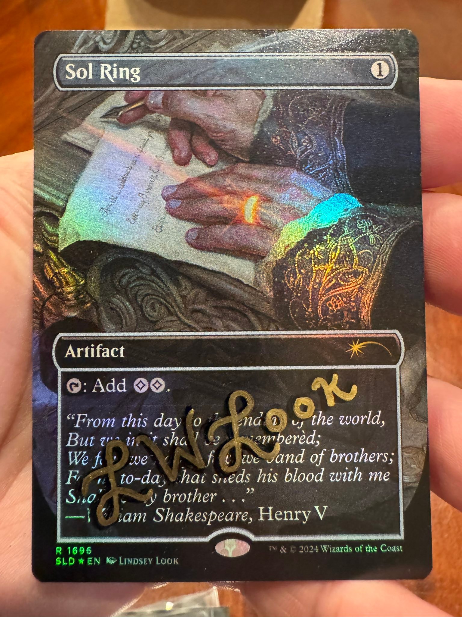 mtg art cards signed Deep Analysis Card (Gold-Stamped Signature) [Commander Masters Art Modern Horizons 2 Art Series Type MTGArtist Signed PUNCTUATE Artist Proof