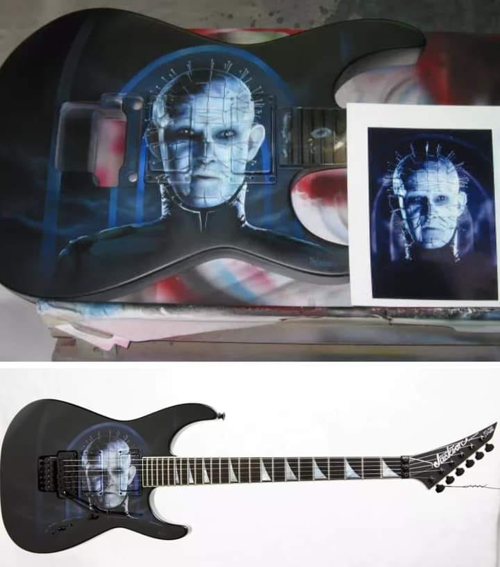 Some of Rick Savage's (Def Leppard) custom Dan Lawrence/DRL