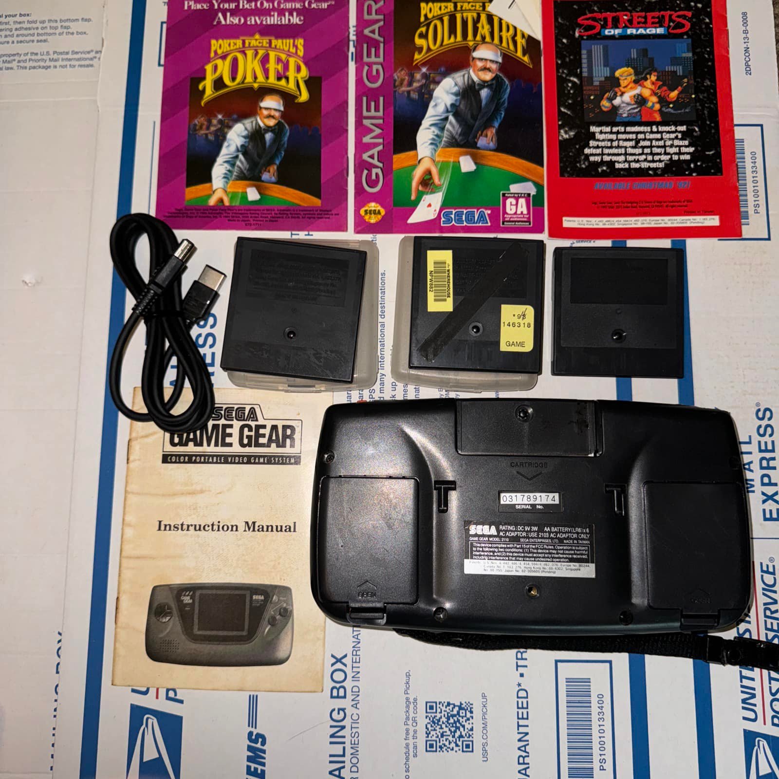 リチャード Not super rare game gear but with the manuals it's 150$, but that