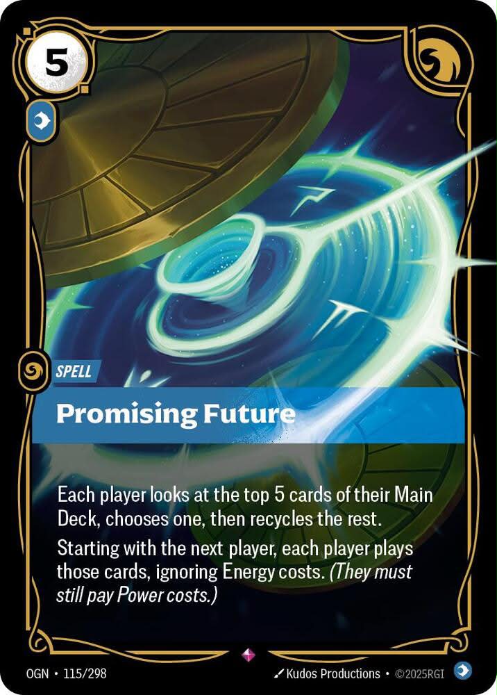 What happens when opponent plays Promising Future and Time Warp in