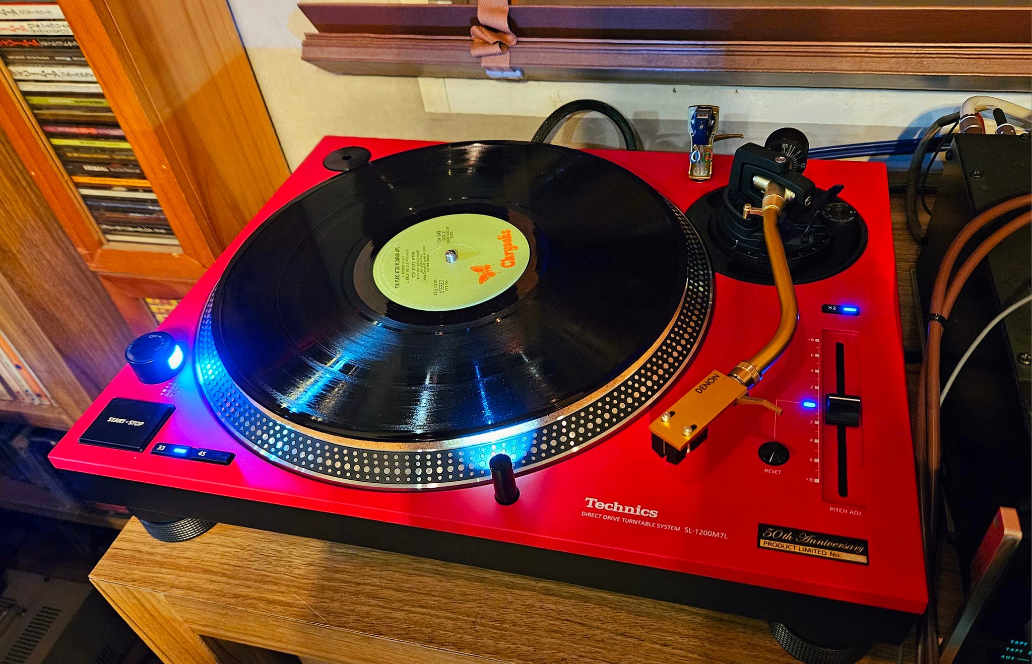 My Technics SL-1200 M7L 50th Aniversary Red &Yellow. I love 