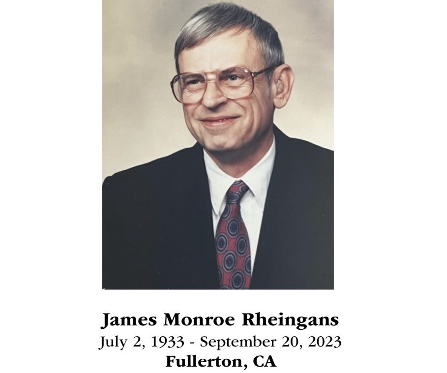 James M. Rheingans 09/20/23. Worked at GSG on JTIDS, RADAR SYSTEMS ...