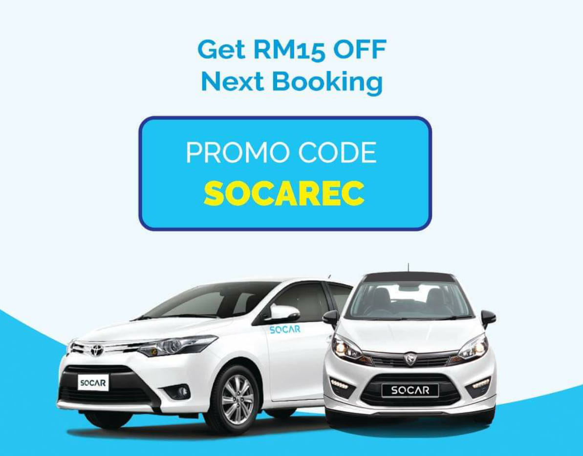 Socar Promo Rm15 Off Rm15 Discount Type Promo Code Socarec No Minimum Booking Valid Till 09 July 2019 All Socar Models Except Bmw Mini