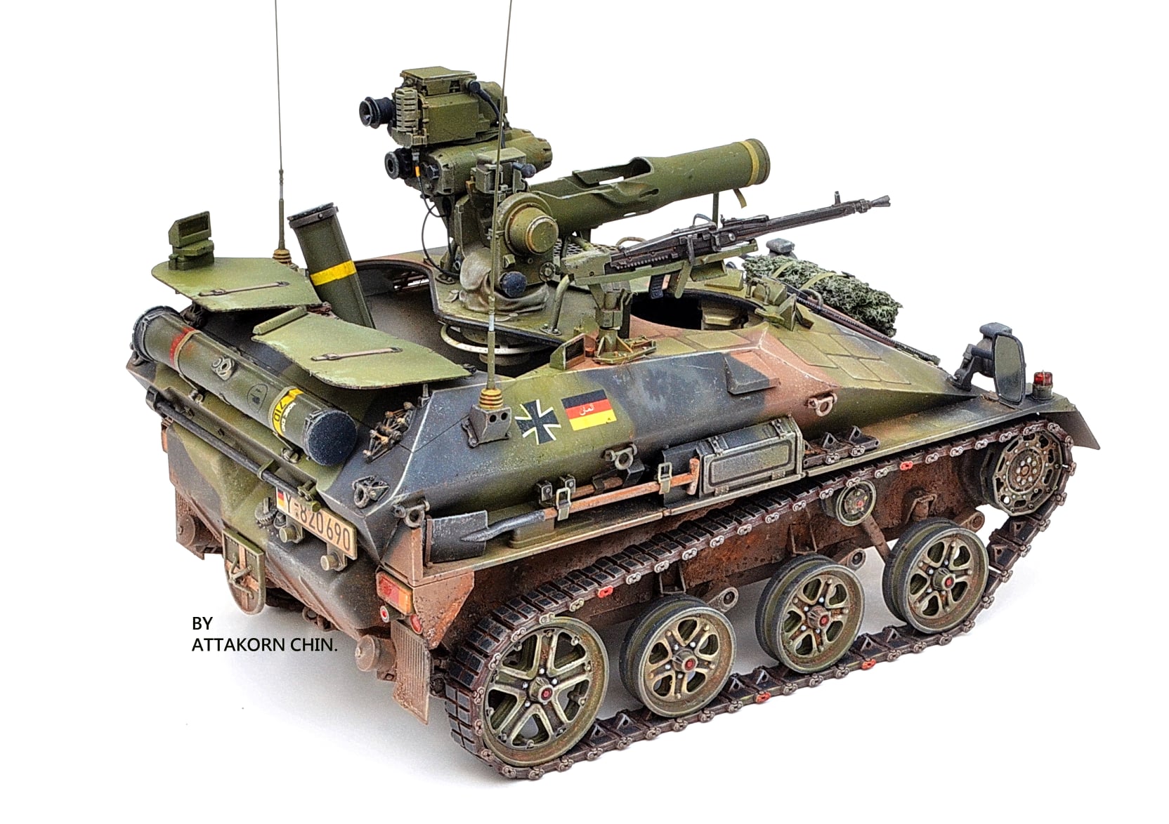 First time doing 1:16 🤟Takom Wiesel A1 TOW