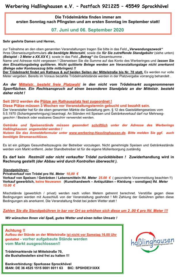 Trodelmarkt Hasslinghausen Home Facebook