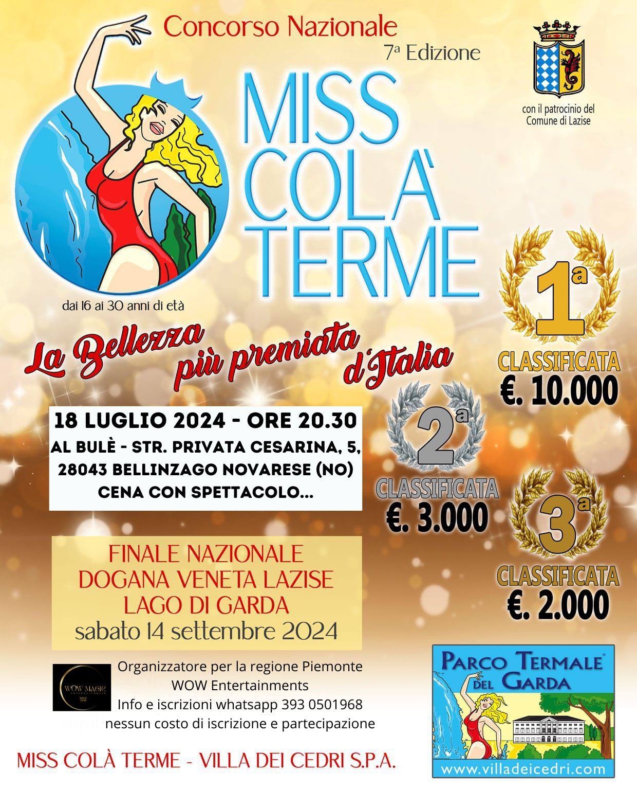 Piemonte per Miss Colà Terme | Novara