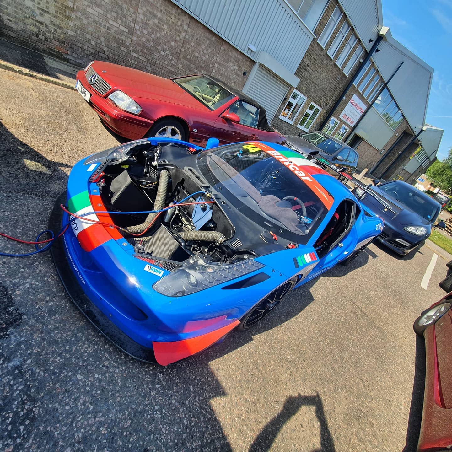Ferrari 458 Challenge regassed after some spring testing. #aircon