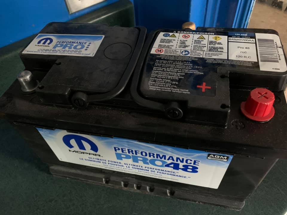BLH6A001AA Mopar Battery, AGM Type This was for a Jeep Gladiator