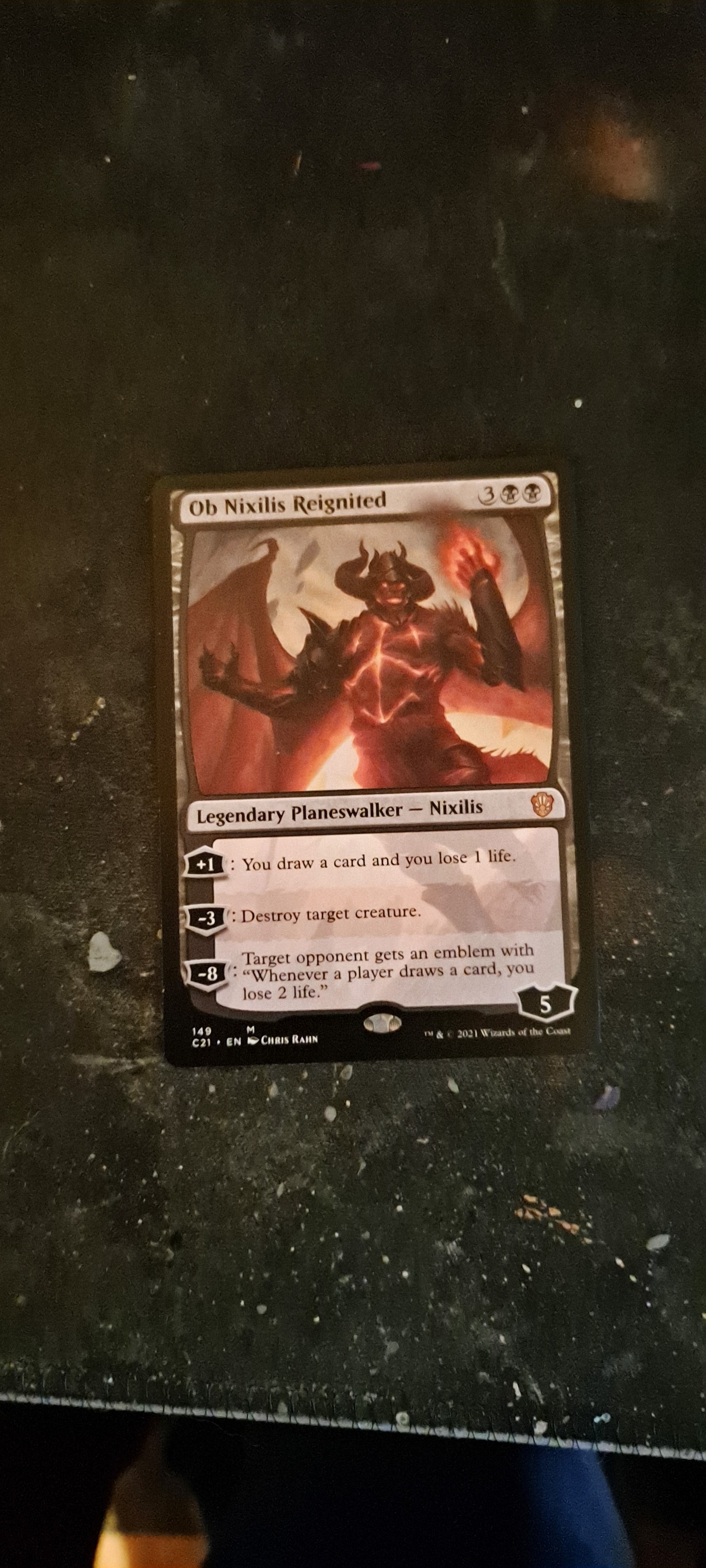 mtg ob nixilis commander deck of the Black Oath [176] [Commander Masters] [Foil]  Face to Face Games you may play that card. Ob Nixilis, Captive Kingpin CEDH