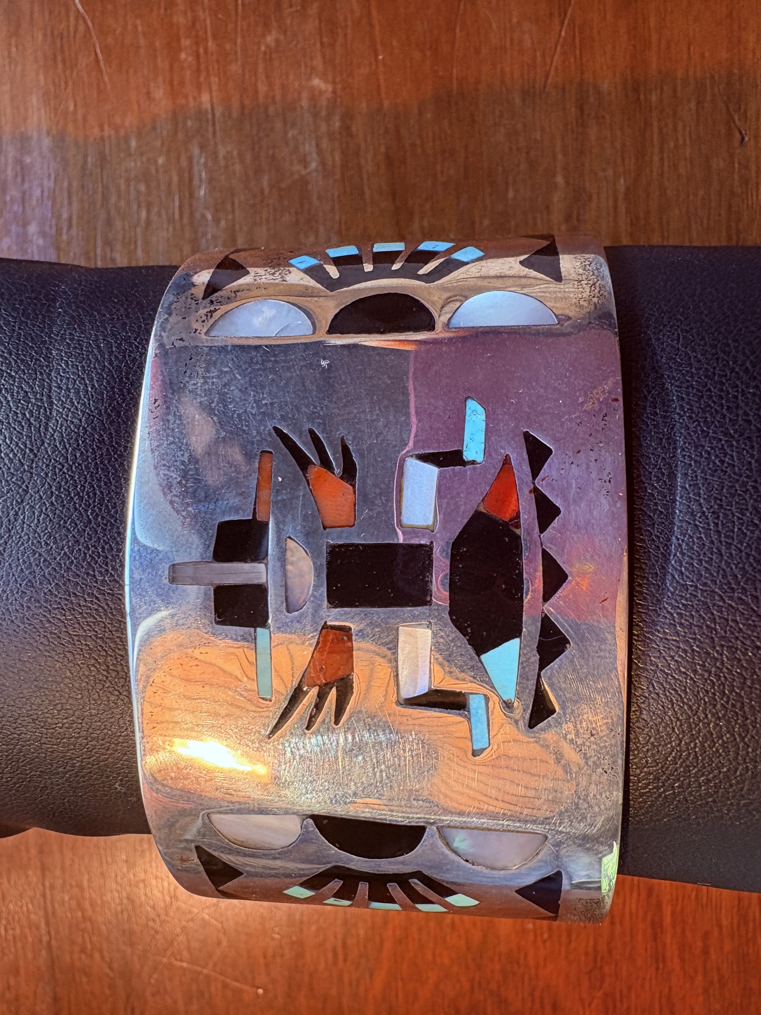 AVAILABLE. **This vintage Zuni cuff is unsigned, as was common 