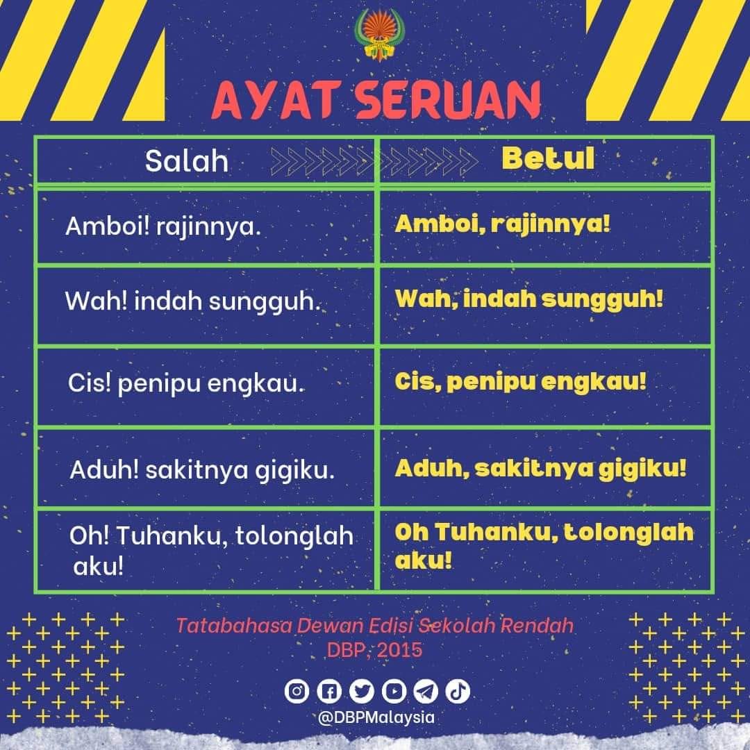 Penggunaan Tanda Seru Bowen Enrichment Centre B E C Facebook