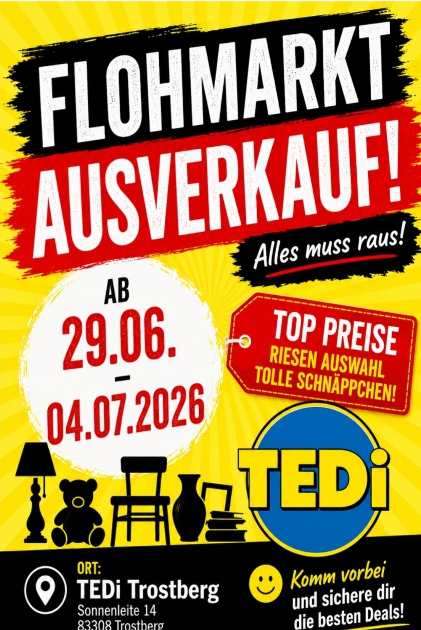 Heute Ab 09:00 Uhr geht es los mit unsere Aktion beim Tedi