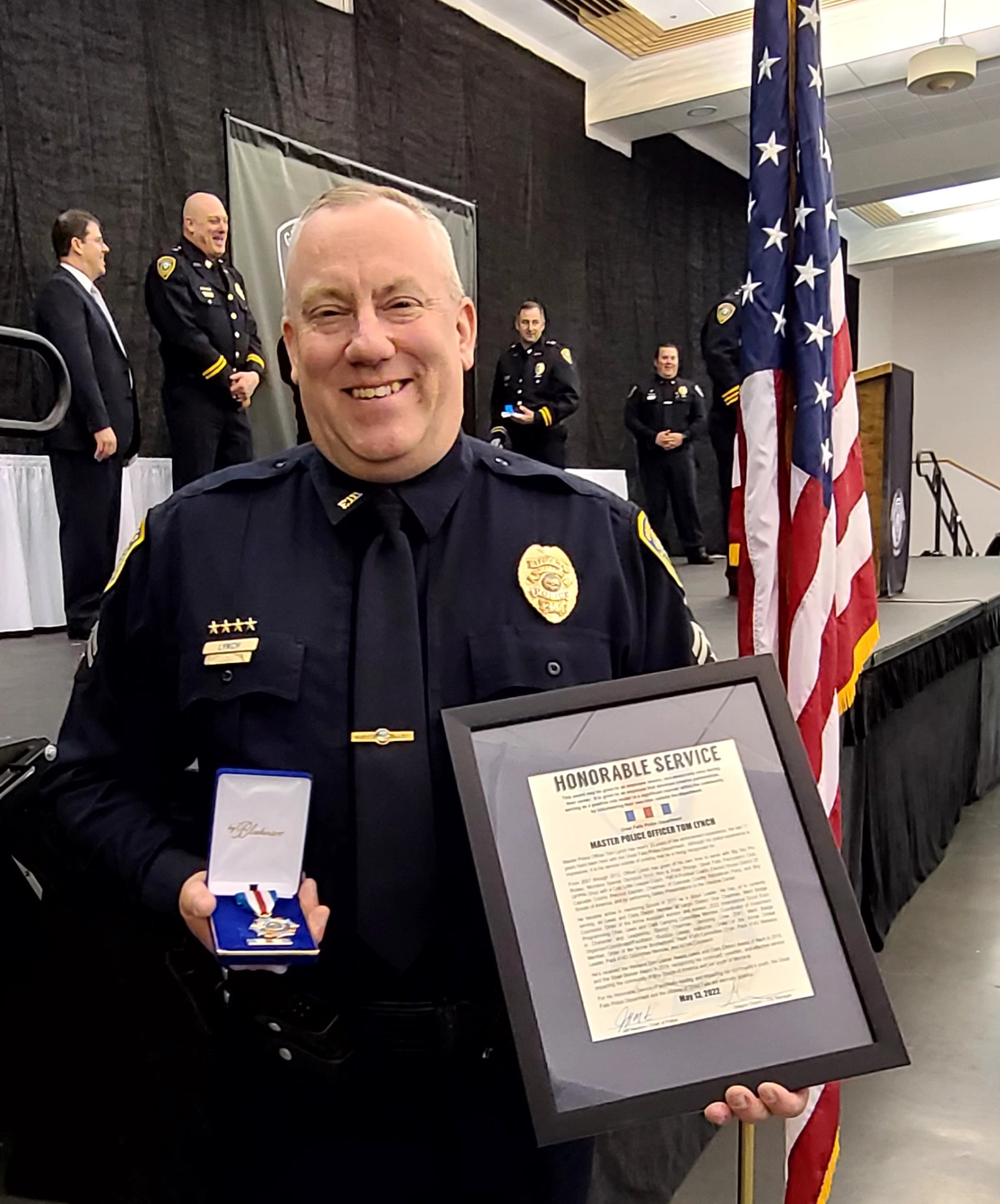 Great - MASTER POLICE OFFICER TOM LYNCH received the GFPD Honorable ...