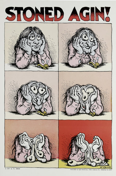 Robert Crumb Stoned Agin! Poster - First Printing (Apex Novelties